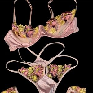 SHEIN 3 Piece Floral Lingerie Set